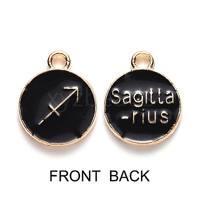 Alloy Enamel Pendants ENAM-SZ0001-27C-F-1
