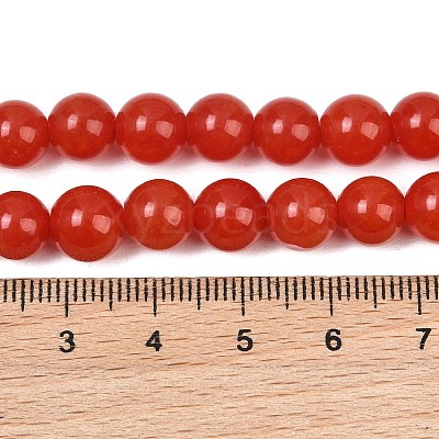 Natural Dyed White Jade Beads Strands GG-CBAEB22-B01-8mm-06-1