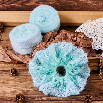 Segment Dyed Knitting Yarn LS-DIY-TAC0033-03H-1