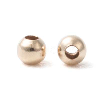 Yellow Gold Filled Beads X-KK-G156-2mm-1-1