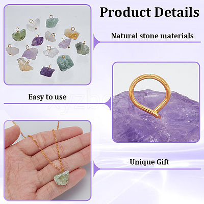 Natural Gemstone Pendants PALLOY-FG00001-1