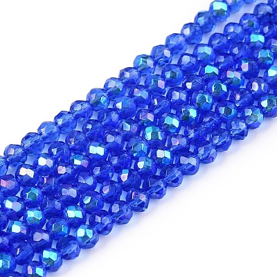 Electroplate Glass Beads Strands EGLA-A044-T2mm-L31-1