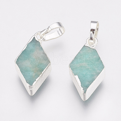 Natural Amazonite Pendants KK-G343-17S-1