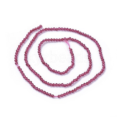 Faceted Glass Beads Strands G-F619-09D-2mm-1