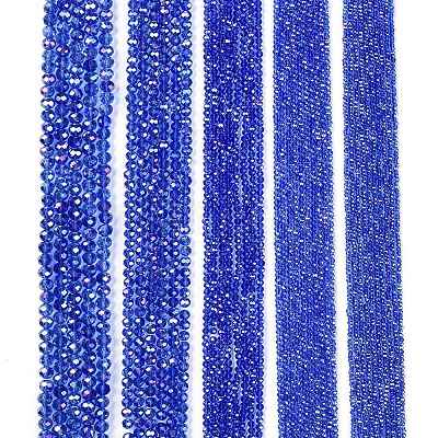 Electroplate Glass Beads Strands EGLA-A044-T8mm-B31-1