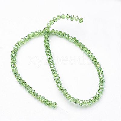 Electroplate Glass Beads Strands EGLA-D020-3x2mm-23-1
