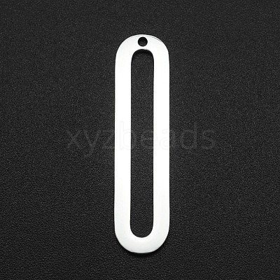 Tarnish Resistant 201 Stainless Steel Open Back Bezel Pendants STAS-R111-LA080-1