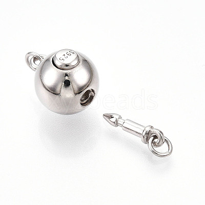 925 Sterling Silver Box Clasps STER-T007-137P-1