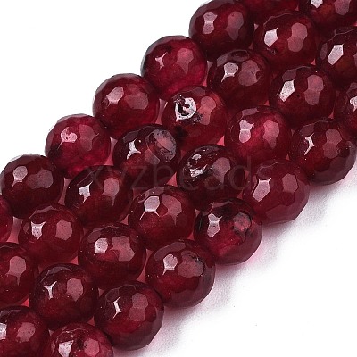 Natural White Jade Bead Strands G-R346-6mm-02-01-1