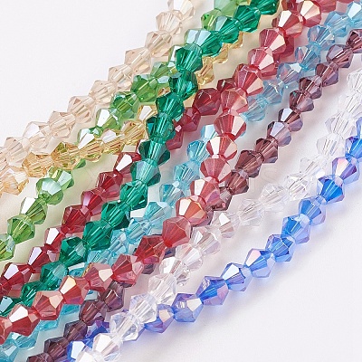 Glass Beads Strands EGLA-S056-M-1