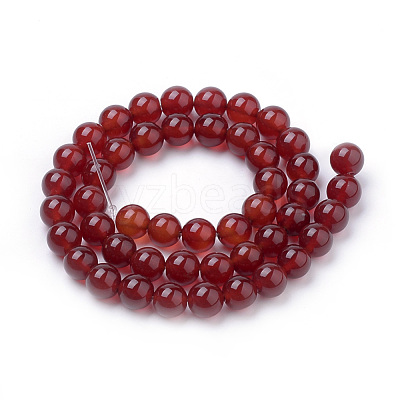 Natural Carnelian Beads Strands G-S259-32-14mm-1