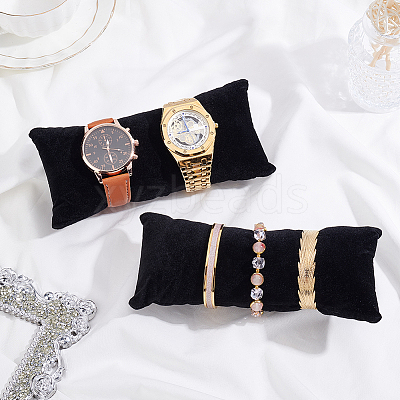 2Pcs Velvet Watch Pillow Jewelry Displays ODIS-BBC0001-07B-1