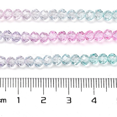 Transparent Painted Glass Beads Strands DGLA-A034-T4mm-A10-1