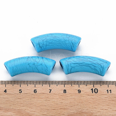 Opaque Crackle Acrylic Beads MACR-S372-001N-003-1