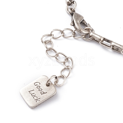 Brass Box Chain Bracelets BJEW-H537-03AS-1