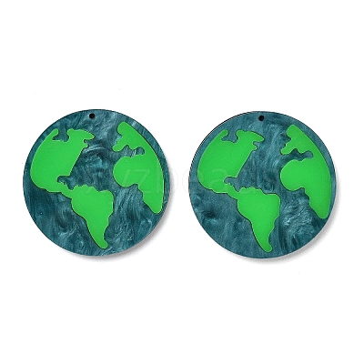 Opaque Acrylic Pendants OACR-I020-05-1