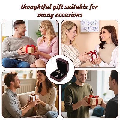 Plastic & PU Leather Jewelry Cufflink Boxes CON-WH0117-14B-1