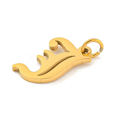 Ion Plating(IP) 304 Stainless Steel Charms STAS-I010-01G-J-1