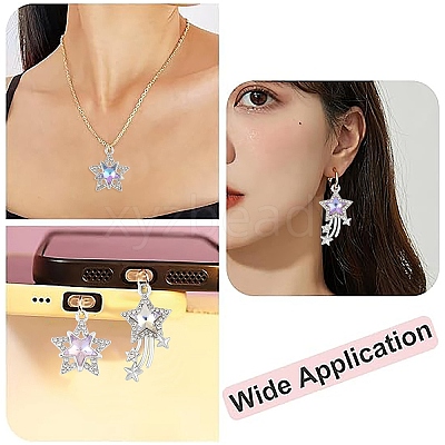 12Pcs 3 Colors Glass Pendants GLAA-YW0004-63A-1