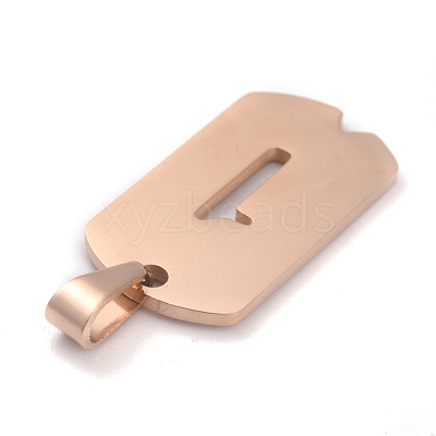 Ion Plating(IP) 304 Stainless Steel Pendants STAS-O127-C01-1