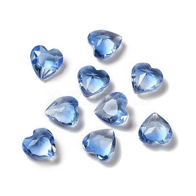Faceted K9 Glass Rhinestone Cabochons GGLA-B002-04A-1