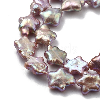 Natural Baroque Keshi Pearl Beads Strands PEAR-P064-04B-04B-1