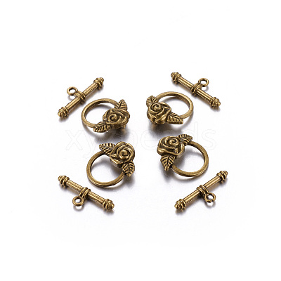 Tibetan Style Toggle Clasps LS-GLF0026Y-NF-1