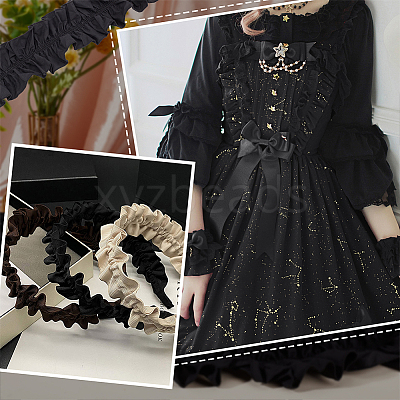 Polyester Ruffled Trimming DIY-WH0430-116A-1