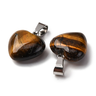Natural Tiger Eye Pendants G-I311-A07-1
