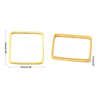 Square Brass Linking Rings EC03010mm-G-1