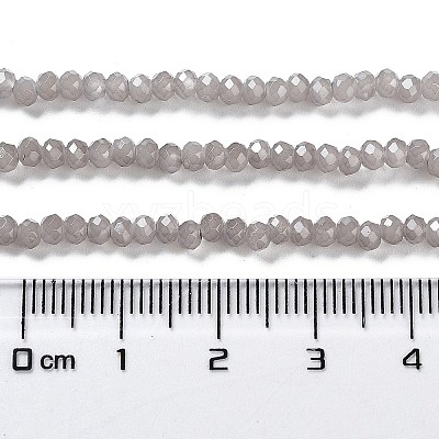 Baking Paint Imitation Jade Glass Bead Strands DGLA-A034-J2MM-A43-1