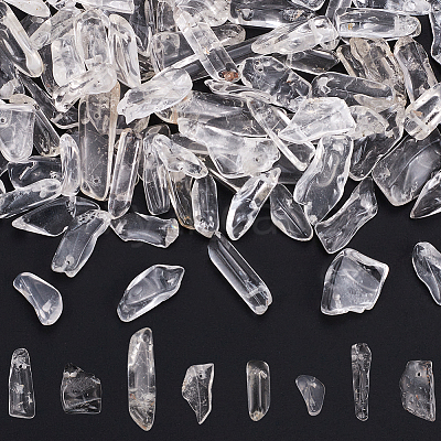 1 Strand Natural Quartz Crystal Nuggets Beads Strands G-SC0003-20-1
