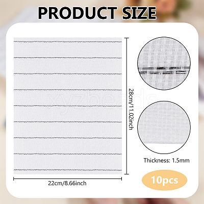 Rectangle Polyester Insole Cloth FIND-WH0139-342B-1