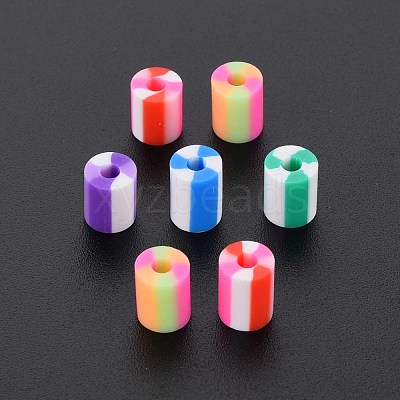 Fixed Mixed 5 Style Handmade Polymer Clay Beads CLAY-S096-012E-1