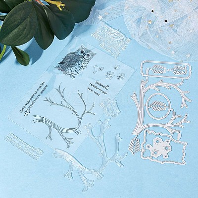 1 Sheet Silicone Clear Stamps DIY-GF0007-03-1