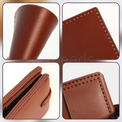 DIY Leather Men's Wallet Making Kits DIY-WH0349-228A-1