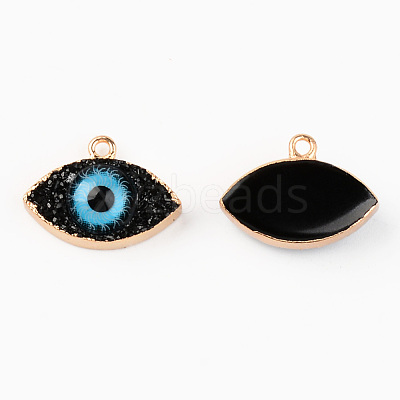 Druzy Resin Pendants RESI-R428-002B-1