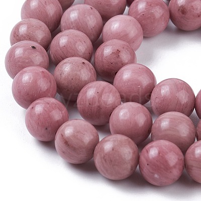 Natural Rhodonite Bead Strands X-G-L417-08-8mm-1