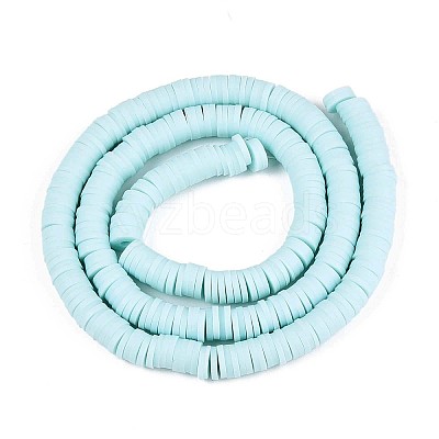 Handmade Polymer Clay Beads Strands CLAY-R089-6mm-032-1