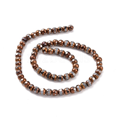 Electroplated Non-magnetic Synthetic Hematite Beads Strands G-G862-02D-1