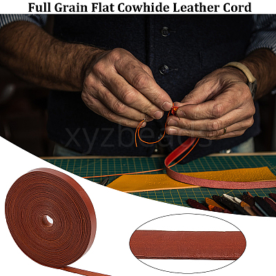 5M Flat Cowhide Leather Cord WL-GF0001-22B-03-1