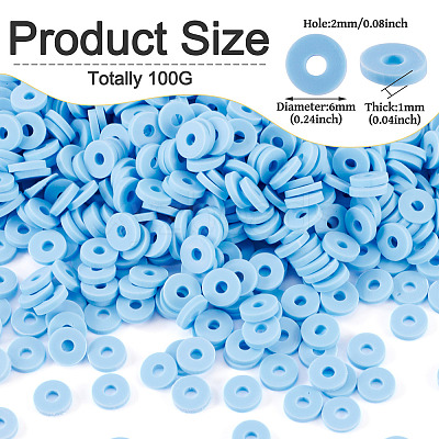 100G Handmade Polymer Clay Beads CLAY-TA0001-77C-1