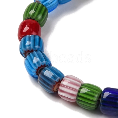 Handmade Lampwork Chevron Beads Strands X-LAMP-K041-01B-03-1