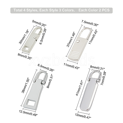 Zinc Alloy Replacement pull-tab Accessories PALLOY-PH0001-68-1