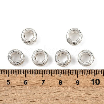 Brass Crystal Rhinestone Beads KK-Q401-03S-1