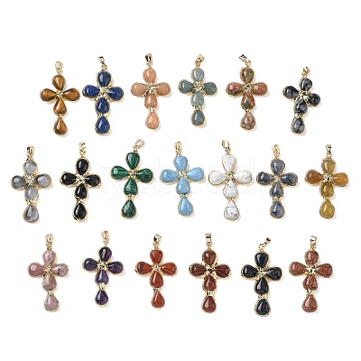 Natural & Synthetic Mixed Stone Pendants GG-CBA9F30-02G-1