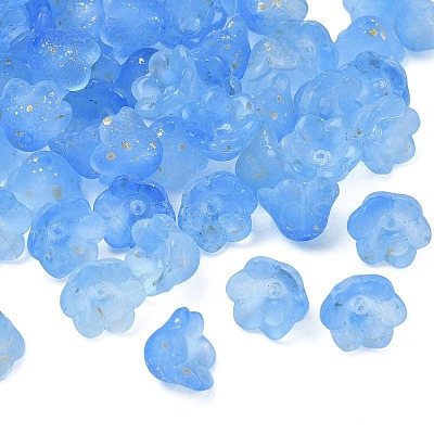 Frosted Glass Bead Cap FGLA-C001-01K-1