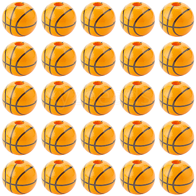 70Pcs Painted Natural Wood European Beads WOOD-SC0002-09-1