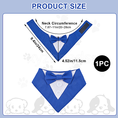 Polyester Pet Handkerchi AJEW-WH20009-28A-1