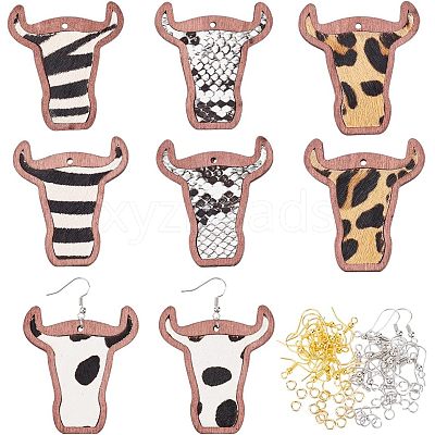 DIY Cattle Head Dangle Earring Making Kit DIY-OC0009-75-1